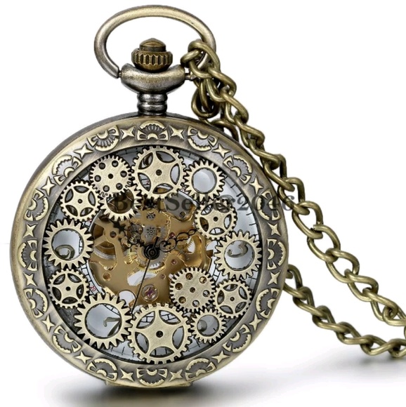 Other - Gears! mechanical windup pocket watch